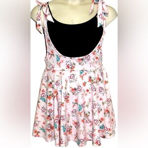 Disney The Aristocats Marie Pink Floral Suspender Skirt Size Medium